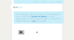 Desktop Screenshot of bold-type.com